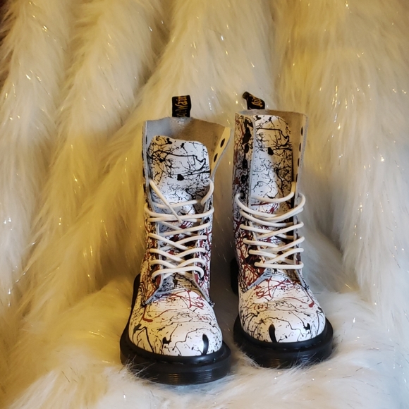 Dr. Martens Shoes - Dr. Martens 1490 Paint Splatter mid